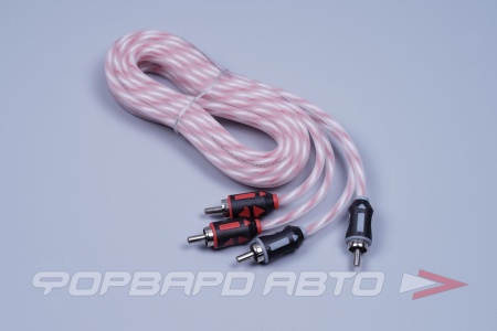 Купить Кабель межблочный 2RCA-2RCA, 2 метр, витая пара, медь AURA RCA-A120 MKll