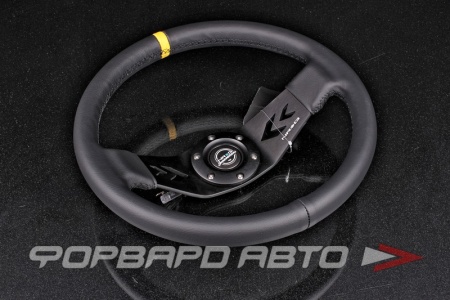 Купить Руль 350 мм, большой вылет, кожа, черная нить NRG RST-022R-Y