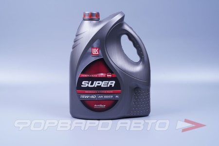 Купить Масло моторное 15W40 5л, Супер SG/CD (мин.) ЛУКОЙЛ 19196