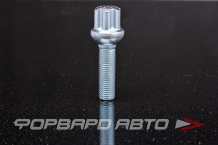 Купить Болт колеса 12*1,5*40 сфера, спецключ, сталь, хром TPI TPI-B28