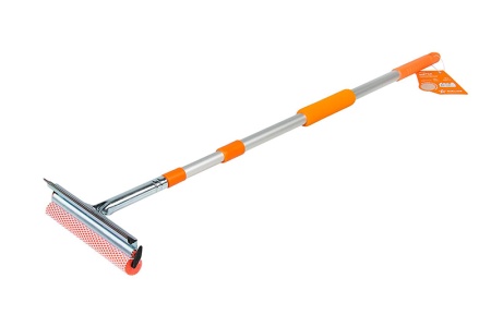 Купить Щётка для мытья стекол 130см с поролоном и водосгоном телескопическая AIRLINE AB-G-01