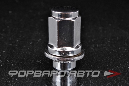 Купить Гайка колеса 12*1,5*47 прессшайба 18,5 мм, головка на 21, сталь, хром MATRIX 724845 Cr