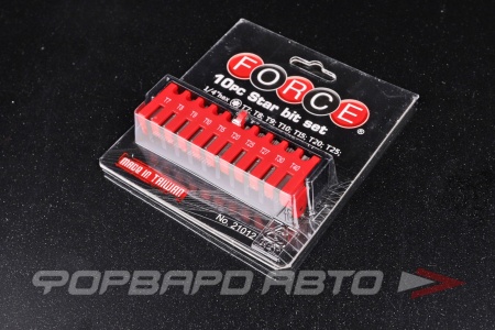 Купить Набор бит Torx Т7-Т40 10 предметов 1/4 FORCE 21012