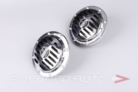 Купить Сигнал звуковой дисковый SUPER HORN 12V 105Дб, металл 2 шт SKYWAY S07601001