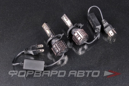 Купить Лампа светодиодная головного света H4 12V 40W, 6000K, с радиатором SARITI 