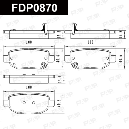 Купить Колодки тормозные FAP FDP0870