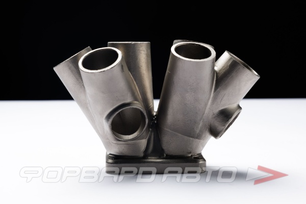 Свод коллектора для 6ти цилиндрового двигателя T4 Twinscroll, под 2 Wastegate, D = 42,4 мм, AISI304 FORWARD RACING FEХ008-T4