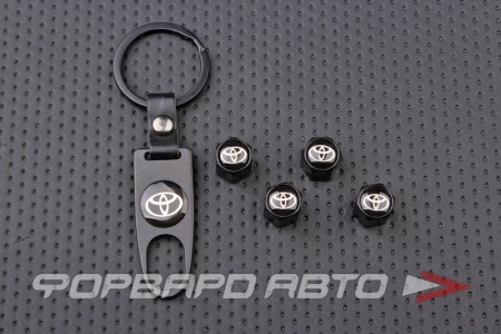 Купить Колпачок вентиля колеса TOYOTA брелоком, черный MELCO RS-08371