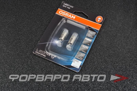 Купить Лампа светодиодная 12V T4W (с цоколем) 6000K OSRAM 3850CW-02B