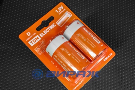 Купить Элемент питания LR20 D Alkaline 1,5V BP-2 ТДМ SQ1702-0012