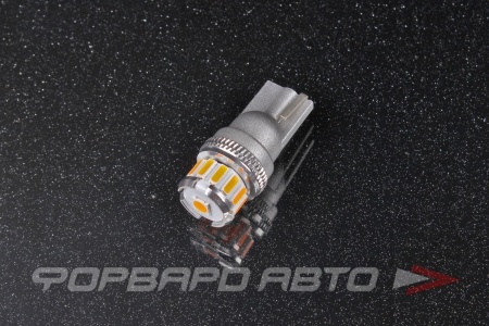 Купить Лампа светодиодная 12V T10 (WY5W) оранж SARITI T10-2F10-1-O