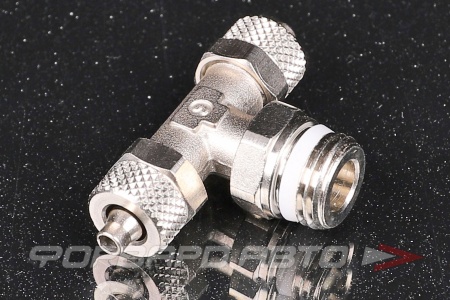 Купить Фитинг накидной тройник  6/4-1/4" поворотный CAMOZZI 1431 6/4-1/4