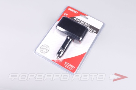 Купить Разветвитель прикуривателя на 2 гнезда, USB SKYWAY S02301021