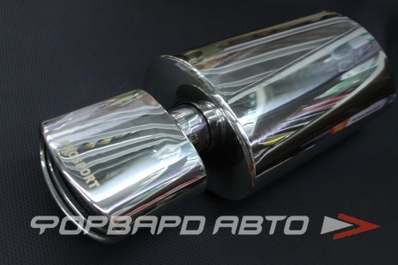 Купить Глушитель Вход = 57 мм Выход = 44 мм Длина = 590 мм овальный PROSPORT RS-02916