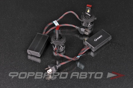 Купить Лампа светодиодная головного света H4 12-24V 55W 5500K, с вентилятором, с обманкой SARITI Y2/H4 12V