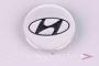 Колпачок ступицы для литых дисков Hyundai, D56/59мм, h- 4-10мм Silver стекло <> HY-06