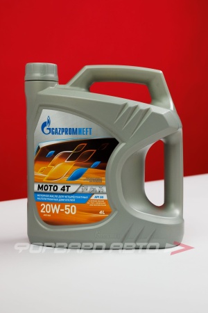 Купить Масло моторное 20W50 4л, 4T МОТО GAZPROMNEFT 2389907539
