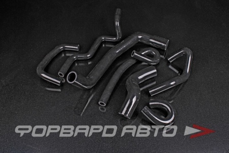 Купить Патрубки всей системы охлаждения силиконовые NISSAN Skyline GT-R R33 R34, черные FORA 1086