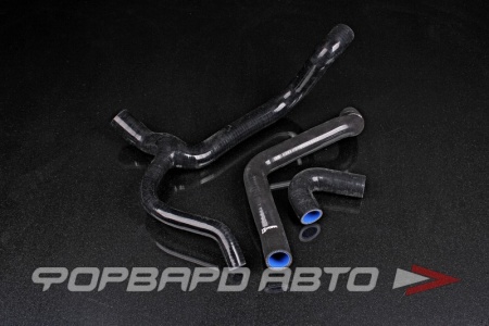 Купить Патрубки радиатора силиконовые, тройник 32-36-20мм, 20мм 2шт ВАЗ-1117, 1118, 1119 Калина 16кл, 3 шт, черные FORA ASHK-1118-1303000