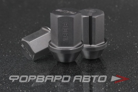 Купить Гайки колесные (12*1,25 35мм25мм19мм) 16шт + 4 хитрушки + вороток, черный,  дюралюминий RAYS 