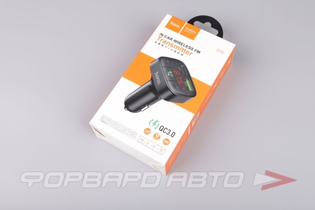 Купить Модулятор FM  (трансмиттер), bluetooth.2USB 18W(PQC3),TF card HOCO E59