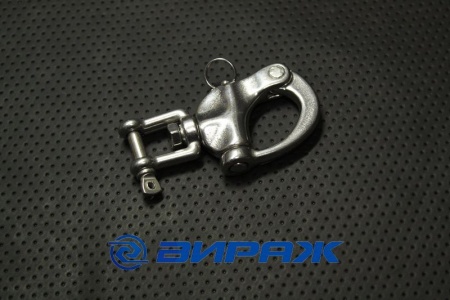 Купить Карабин отцепной с вилкой 16-87 А4 нерж.  