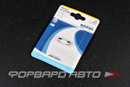 Купить Лампа светодиодная 12V C10W (салонная 30мм) 6000K NARVA 18075