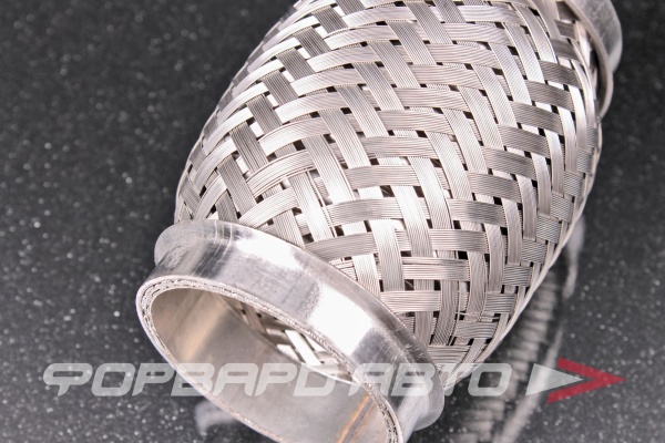 Гофра глушителя 50*100 (Innerbraid) трехслойная (AISI 304) TIXONA 50100