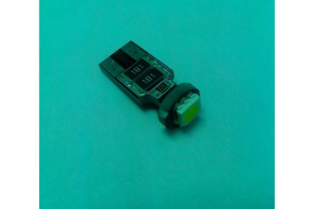 Купить Лампа светодиодная 12V T10 1 диод White Кристалл CANBUS T10 PCB 001Z5050P
