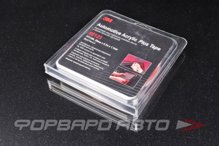 Купить Скотч двусторонний 20 мм, 4,7 м х 1,1мм черный 3M 80123