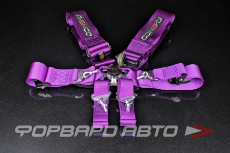 Купить Ремни 6-ти точечные, 3" FIA 8853-2016 (до 2028 года) фиолетовый RAEMCO C-06P-AL