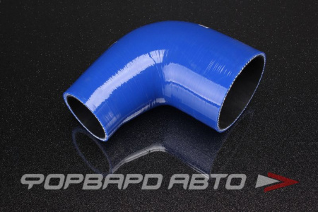 Патрубок силиконовый 51-76 мм, 90°, синий AUTOBAHN88 