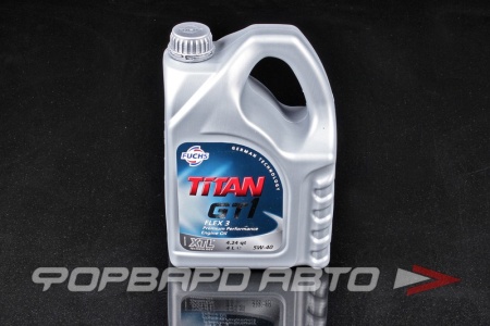 Купить Масло моторное 5W40 4л, TITAN GT1 FLEX 3 SN C3 FUCHS 0025501005
