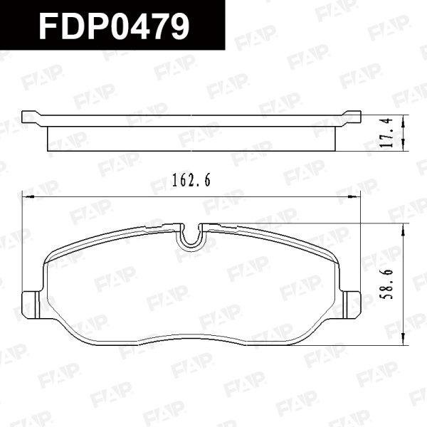 Колодки тормозные FAP FDP0479