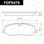 Колодки тормозные FAP FDP0479
