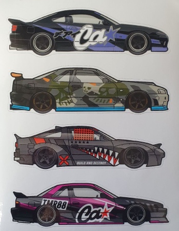 Купить Стикерсет №5 (Nissan: S15, R34, 180SX, S13) CIAY 005