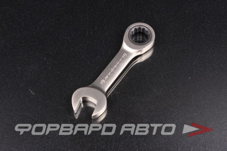 Купить Ключ короткий трещоточный 19мм ДЕЛО ТЕХНИКИ 515619