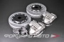 Комплект тормозной системы R18 Toyota Camry VX70 (суппорта + диски + колодки + шланги) BREMBO STYLE 