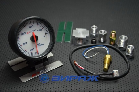 Купить Датчик температуры масла 70 мм, белый APEXI STYLE 