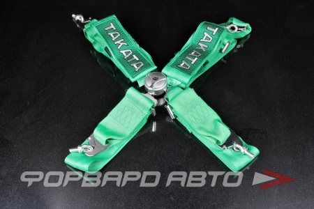 Купить Ремни 4-х точечные TAKATA STYLE, 3", зеленый GYCA YT3-Seatbelt-1-1
