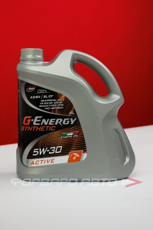 Купить Масло моторное 5W30 4л, Synthetic Active SL/CF A3/B4 (с) G-ENERGY 253142405
