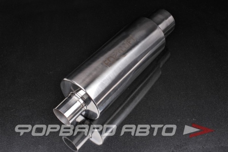 Купить Глушитель Вход = 61 мм Выход = 100 мм Диаметр = 150 мм Длина = 525 мм, серия Performance, нержавеющая сталь FORTLUFT pmt401