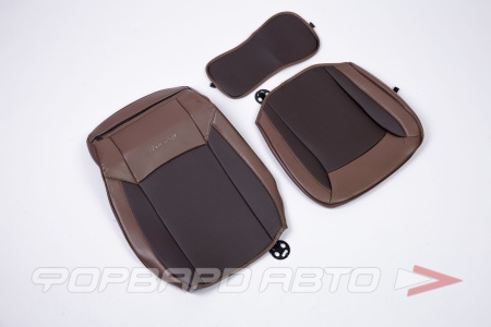 Купить Накидки на сиденья (3 пред.) каркасная на переднее сиденье, экокожа  3D каркас, поролон 10 мм., AIRBAG, AUTOPROFI HIT-310 G