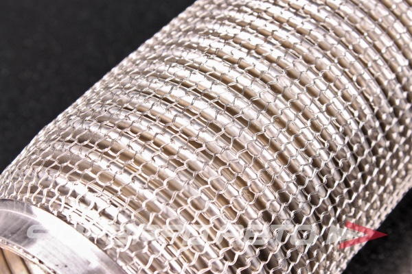 Гофра глушителя 76*200 (wire mesh, interlock) кольчуга TIXONA P76200WM
