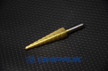 Купить Сверло ступенчатое по металлу от 4 до 12 мм <> 774-474 / CTM-50704012