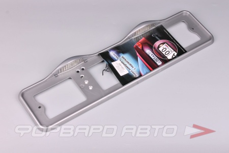 Купить Накладка под номер с подсветкой (СЕРАЯ) верхнее расположение <> АВ-ПР01-с