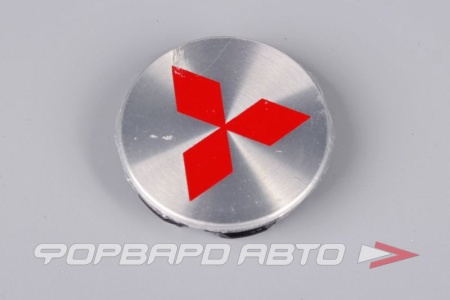 Купить Колпачок ступицы для литых дисков MMC, D53/58мм h4-9,5мм, Silver/red лого <> MS-02