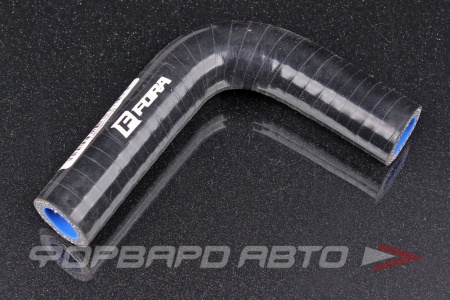 Купить Патрубок силиконовый 16 мм, 90°, L=110*60 мм, 3 слоя армировки, чёрный FORA ASHU03-90-16 (110*60мм)