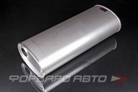 Купить Глушитель Вход = 55 мм Выход = 55 мм Длина = 650 мм, овальный 272*170, вход по центру, выход смещен CBD CBD450.002