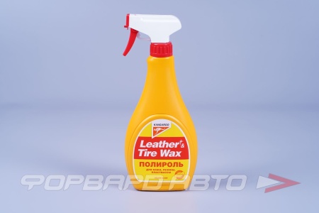 Купить Полироль универсальный (кожа, резина, пластик) Leather & Tire Wax (БЕЗ ГУБКИ), 500 мл KANGAROO 330126